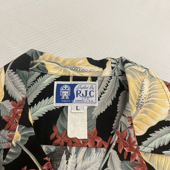 RJC Hawaiian VTG Short Sleeve Button Up Shirt Men’s Size Large - Picture 2 of 5